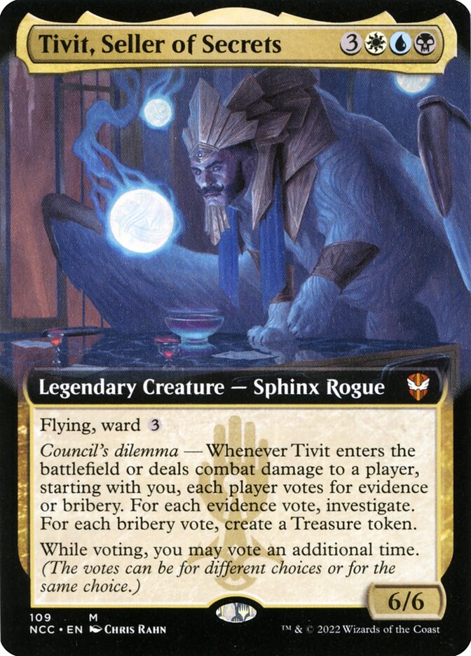Tivit, Seller of Secrets - [Foil, Extended Art] New Capenna Commander (NCC)