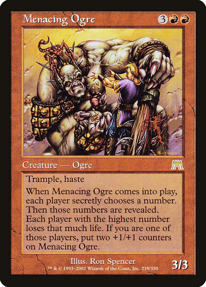 Menacing Ogre - [Foil, Retro Frame] Onslaught (ONS)