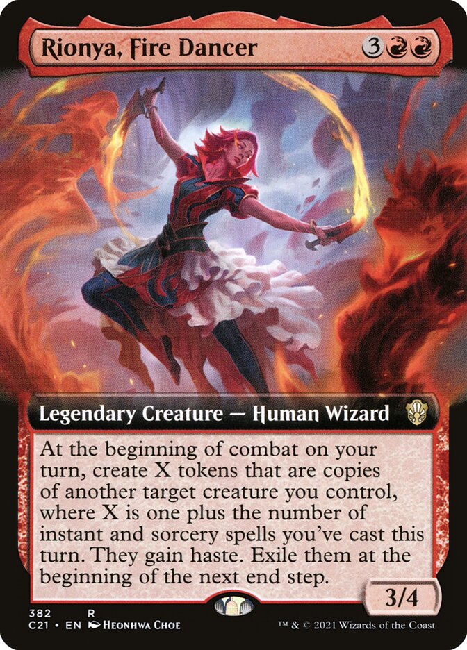 Rionya, Fire Dancer - [Extended Art] Commander 2021 (C21)
