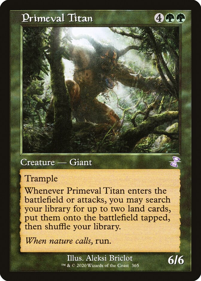 Primeval Titan - [Foil, Retro Frame] Time Spiral Remastered (TSR)