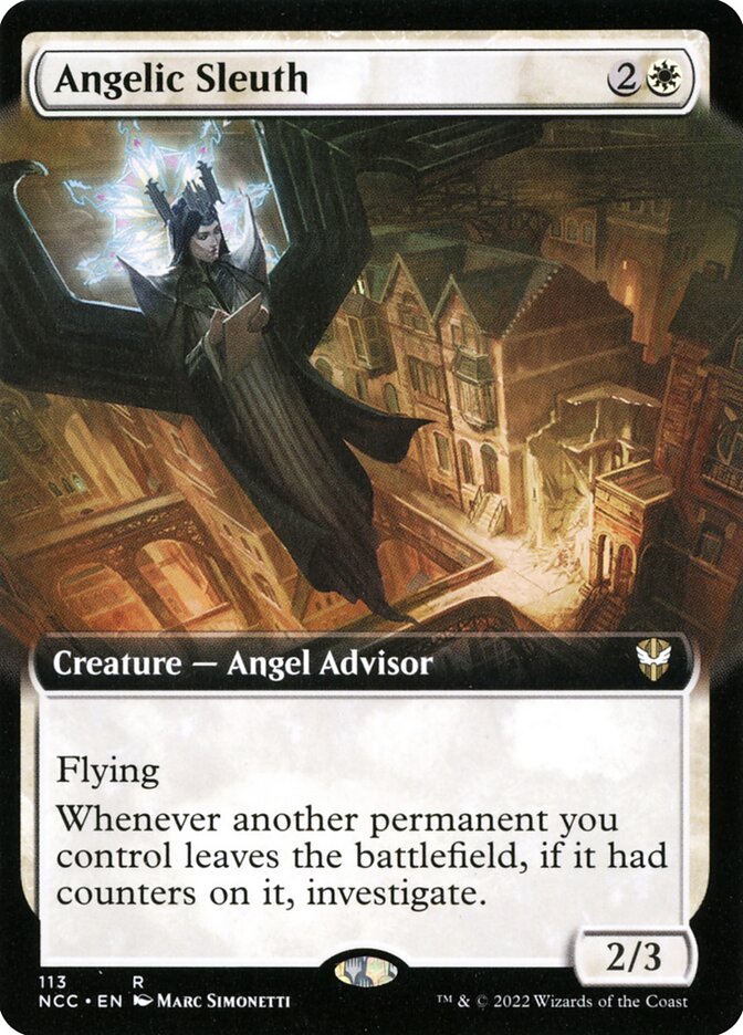 Angelic Sleuth - [Foil, Extended Art] New Capenna Commander (NCC)