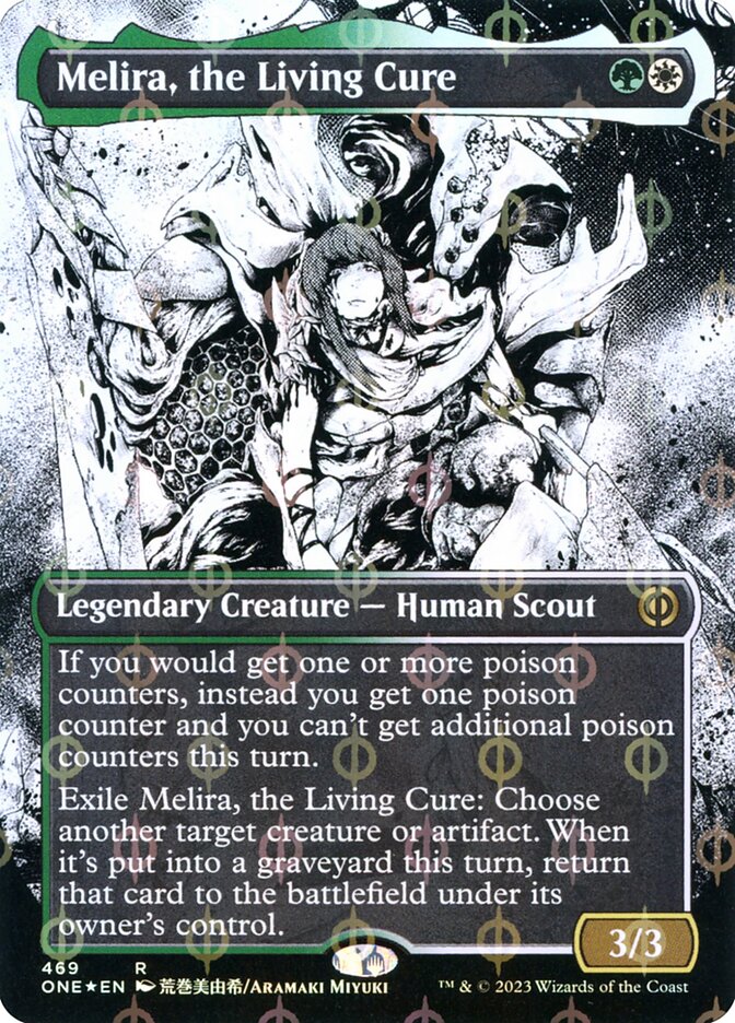 Melira, the Living Cure - [Step and Compleat Foil, Showcase] Phyrexia: All Will Be One (ONE)