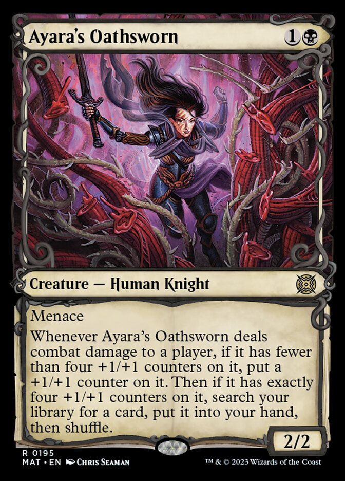 Ayara's Oathsworn - [Halo Foil, Showcase] March of the Machine: The Aftermath (MAT)