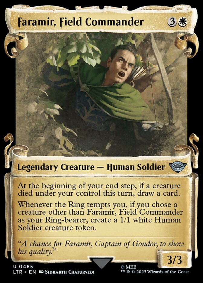 Faramir, Field Commander - [Foil, Showcase Scroll] The Lord of the Rings: Tales of Middle-earth (LTR)