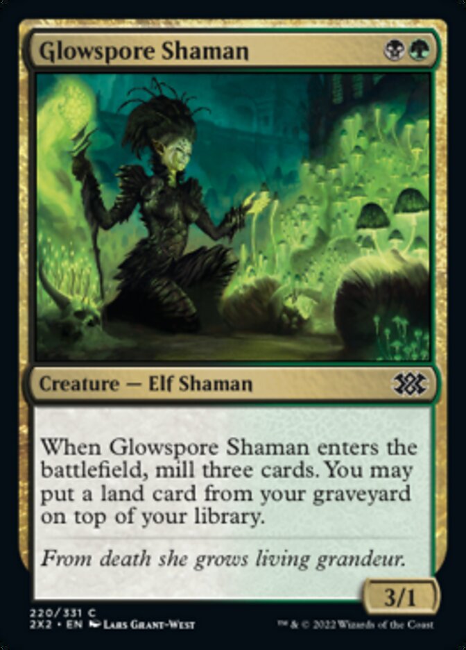 Glowspore Shaman - [Foil] Double Masters 2022 (2X2)