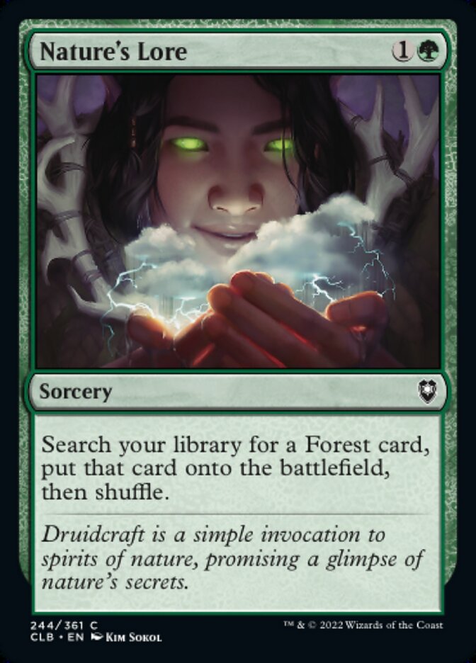 Nature's Lore - [Foil] Commander Legends: Battle for Baldur's Gate (CLB)