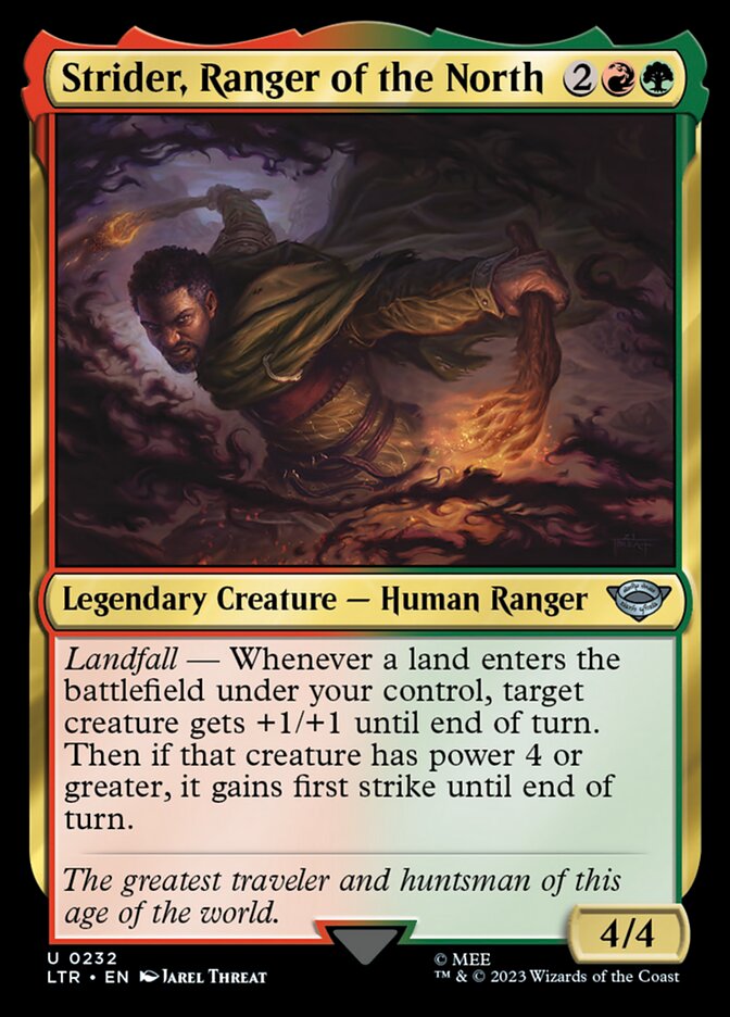 Strider, Ranger of the North - [Foil] The Lord of the Rings: Tales of Middle-earth (LTR)