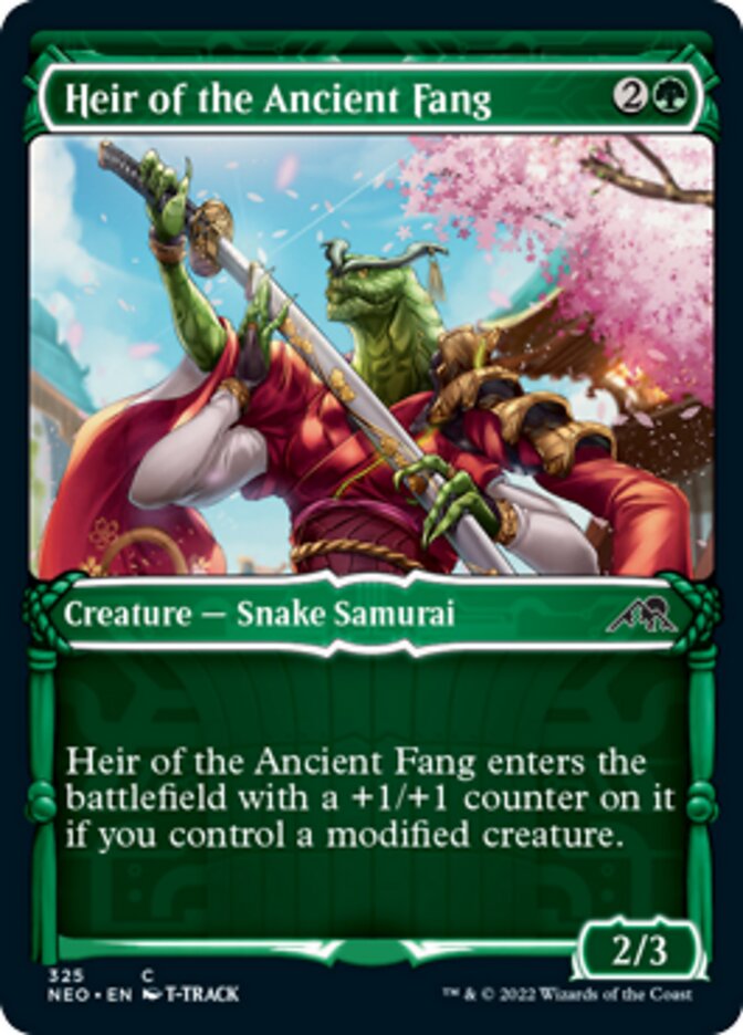 Heir of the Ancient Fang - [Foil, Showcase] Kamigawa: Neon Dynasty (NEO)