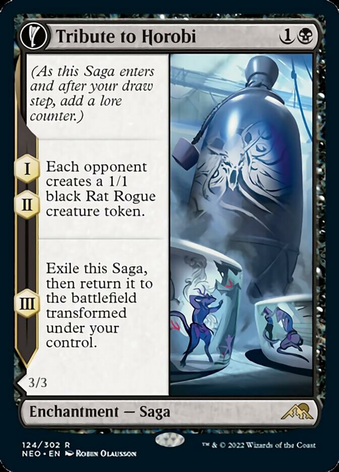 Tribute to Horobi // Echo of Death's Wail - [Foil] Kamigawa: Neon Dynasty (NEO)
