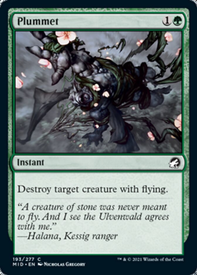 Plummet - [Foil] Innistrad: Midnight Hunt (MID)