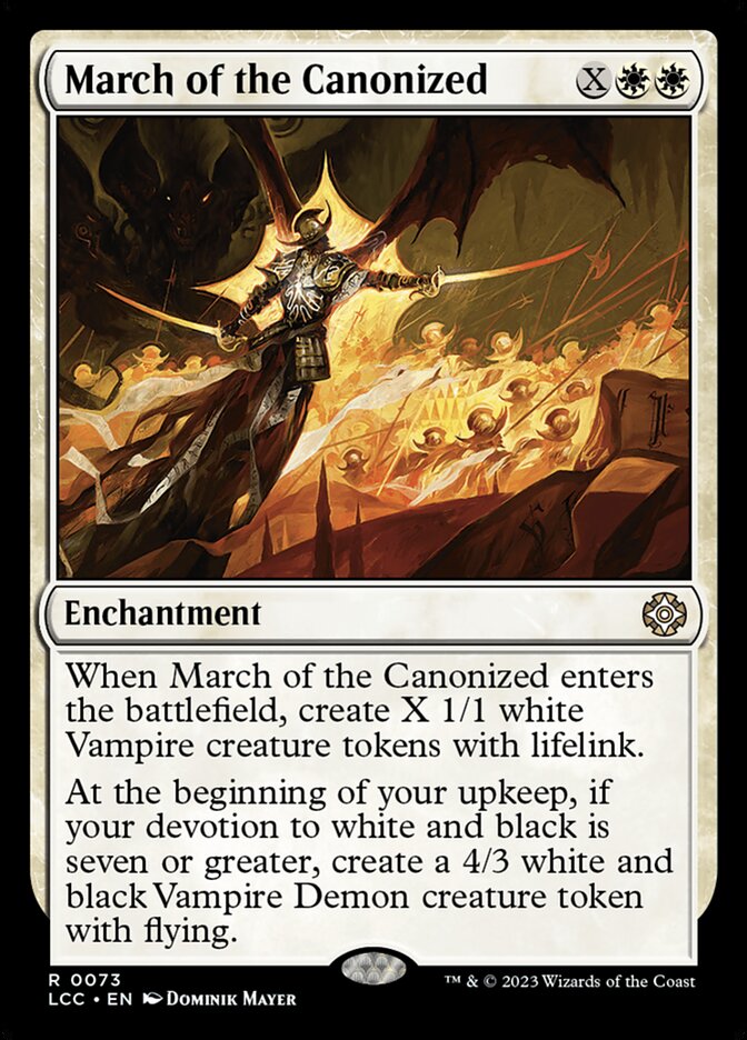 March of the Canonized - Lost Caverns of Ixalan Commander (LCC)