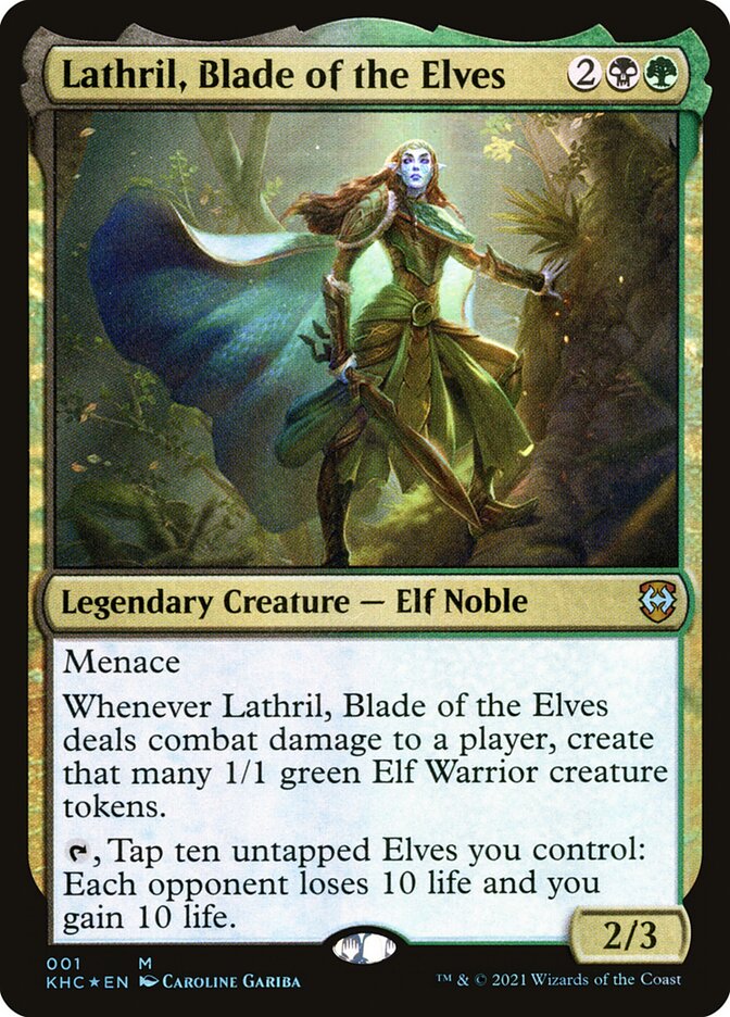 Lathril, Blade of the Elves - [Foil] Kaldheim Commander (KHC)