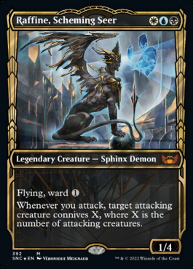 Raffine, Scheming Seer - [Gilded Foil, Showcase] Streets of New Capenna (SNC)