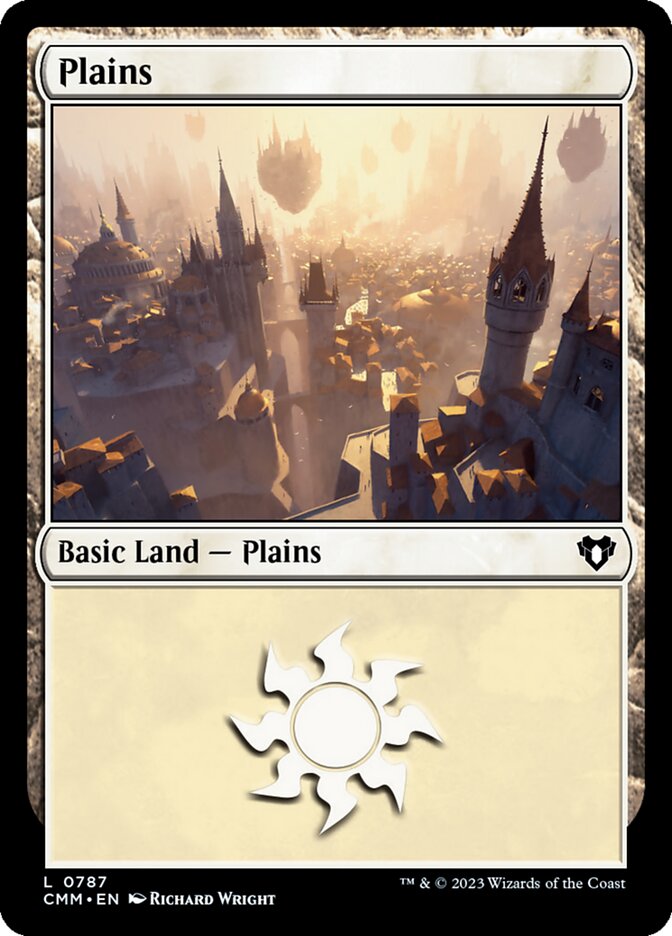 Plains (787) - [Foil] Commander Masters (CMM)