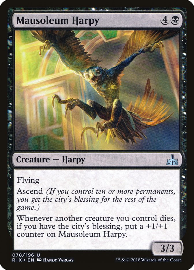 Mausoleum Harpy - Rivals of Ixalan (RIX)