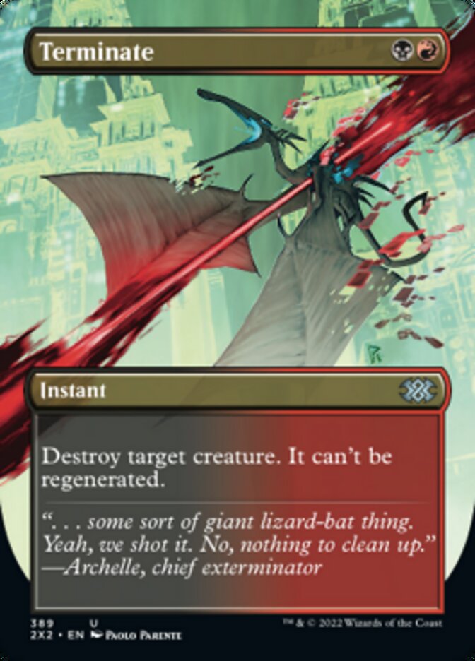 Terminate - [Foil, Borderless] Double Masters 2022 (2X2)