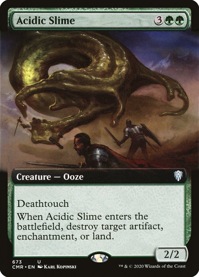 Acidic Slime - [Foil, Extended Art] Commander Legends (CMR)