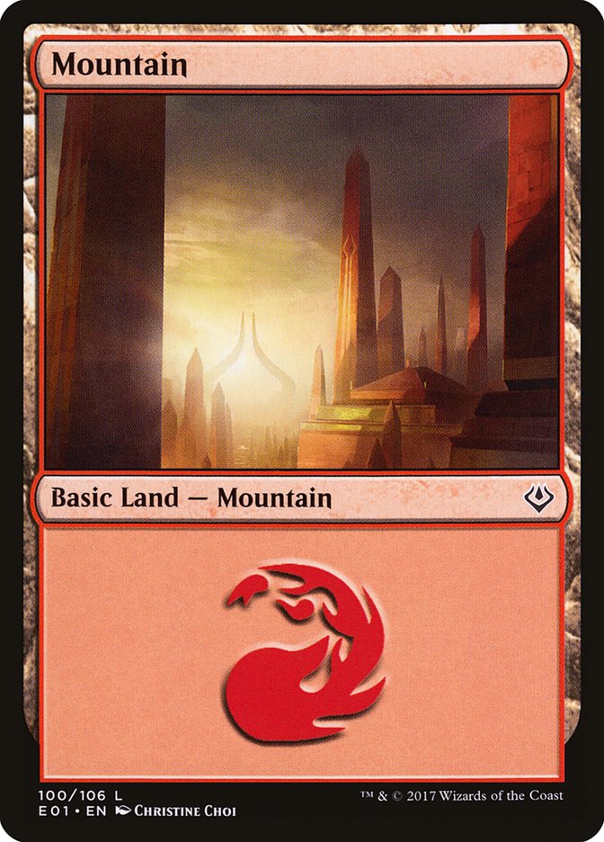 Mountain (100) - Archenemy: Nicol Bolas (E01)