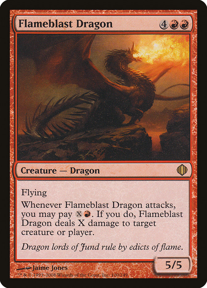 Flameblast Dragon - [Foil] Shards of Alara (ALA)
