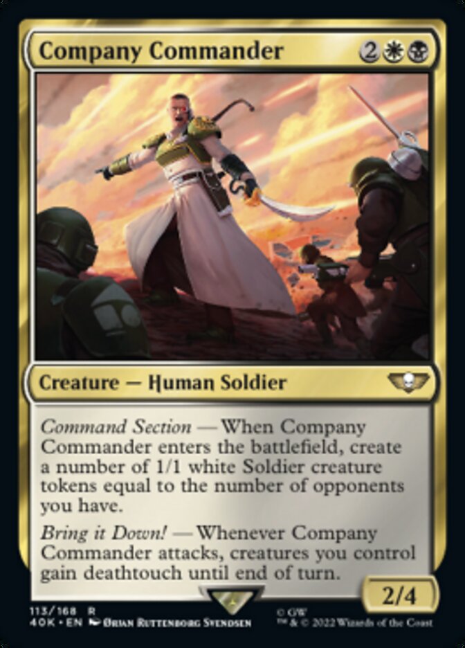 Company Commander - [Surge Foil] Warhammer 40,000 Commander (40K)