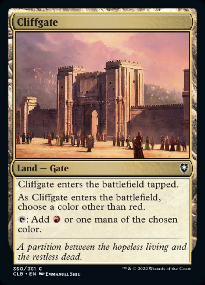 Cliffgate - [Foil] Commander Legends: Battle for Baldur's Gate (CLB)