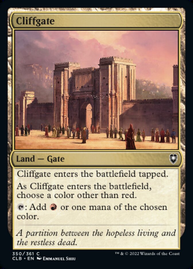 Cliffgate - Commander Legends: Battle for Baldur's Gate (CLB)