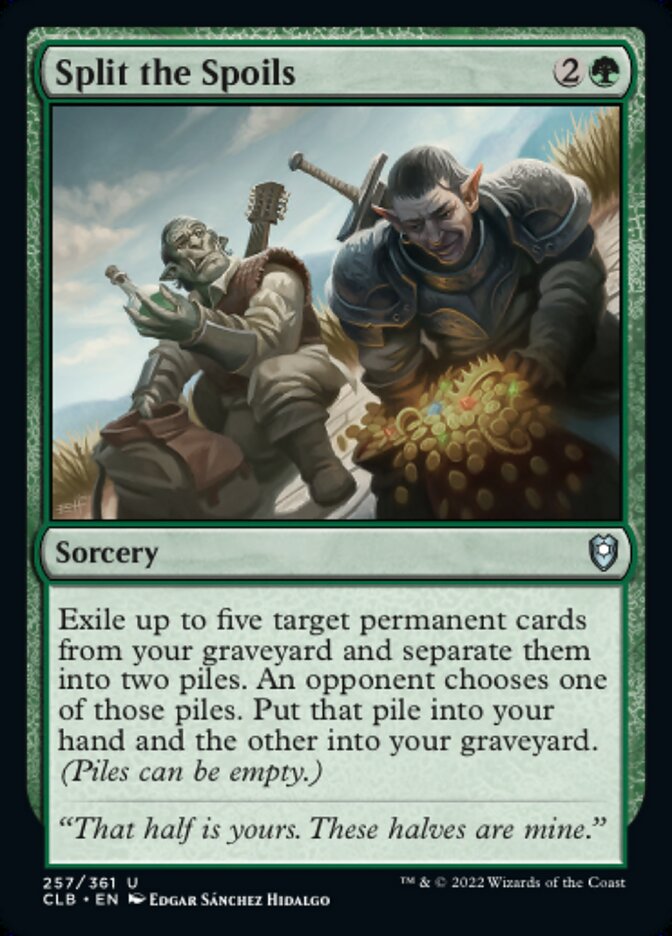 Split the Spoils - [Foil] Commander Legends: Battle for Baldur's Gate (CLB)