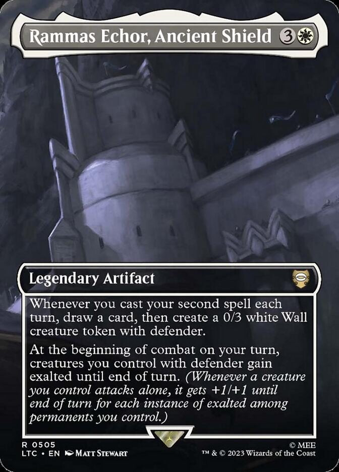 Rammas Echor, Ancient Shield - [Foil, Borderless] Tales of Middle-earth Commander (LTC)