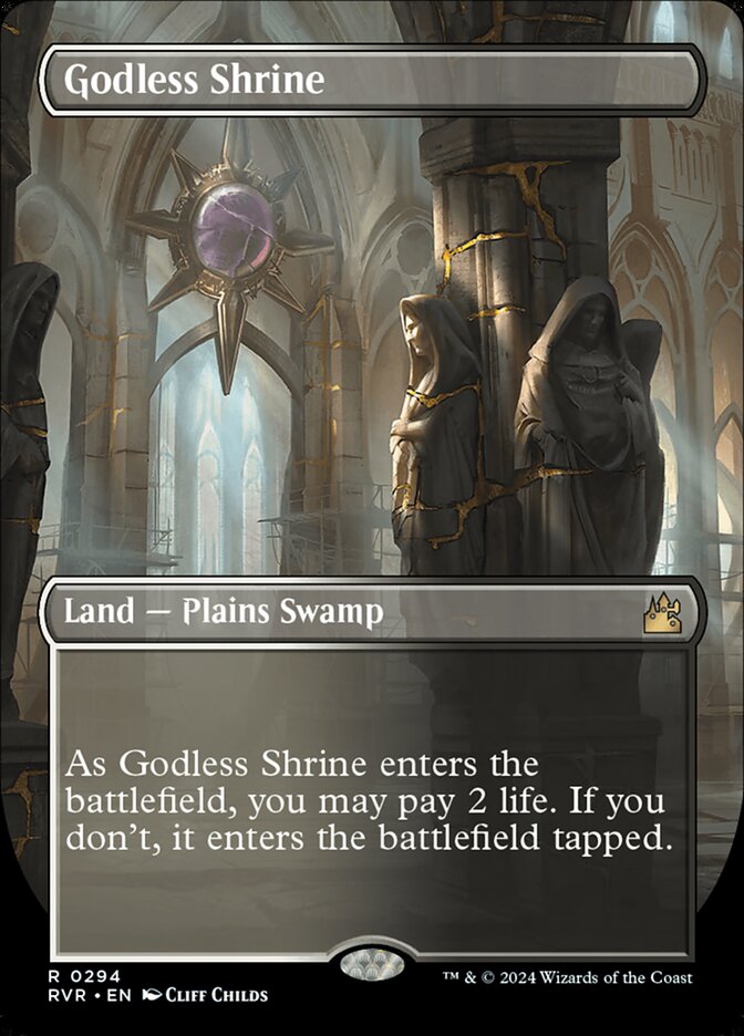 Godless Shrine - [Foil, Borderless] Ravnica Remastered (RVR)