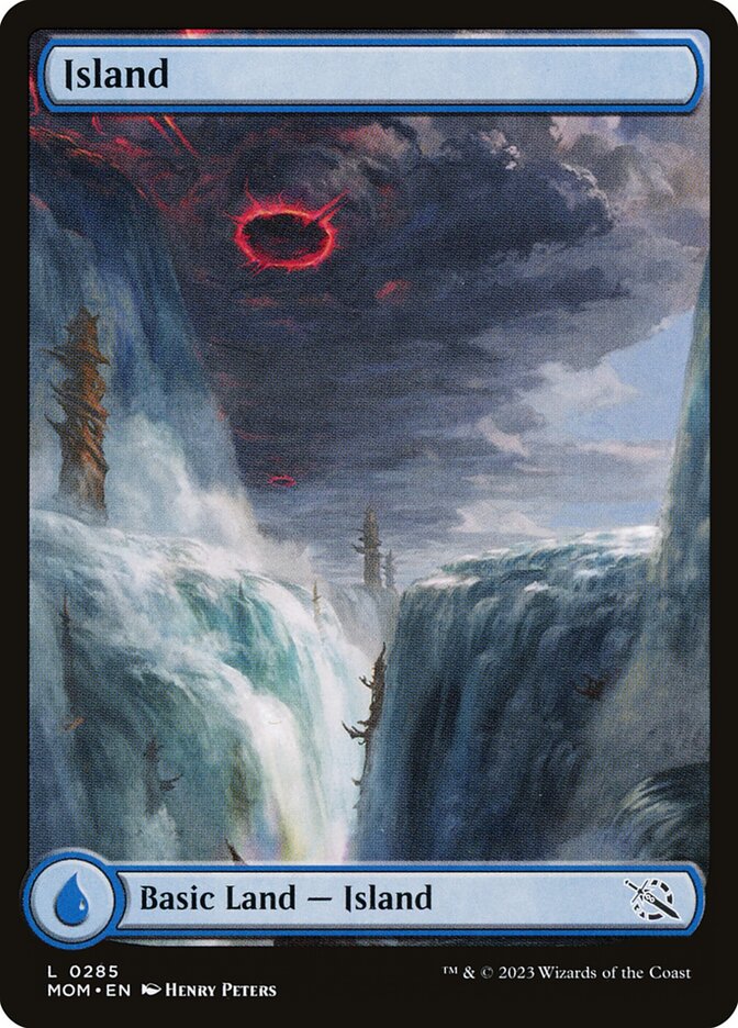 Island (285) - [Foil, Full Art] March of the Machine (MOM)