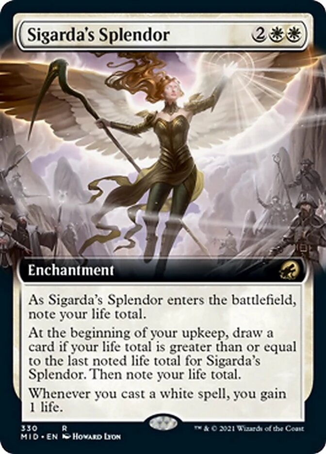 Sigarda's Splendor - [Foil, Extended Art] Innistrad: Midnight Hunt (MID)