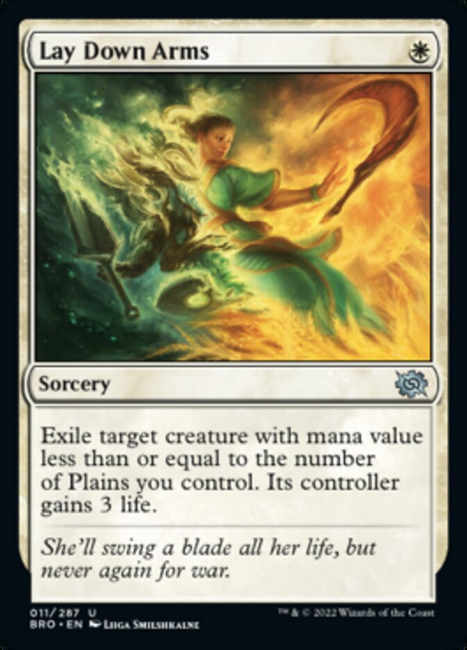 Lay Down Arms - [Foil] The Brothers' War (BRO)