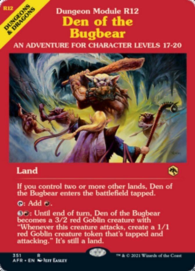 Den of the Bugbear - [Foil, Showcase] Adventures in the Forgotten Realms (AFR)