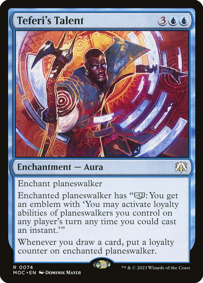 Teferi's Talent - [Foil] March of the Machine Commander (MOC)