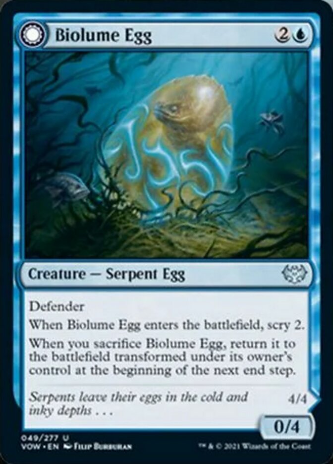 Biolume Egg // Biolume Serpent - [Foil] Innistrad: Crimson Vow (VOW)