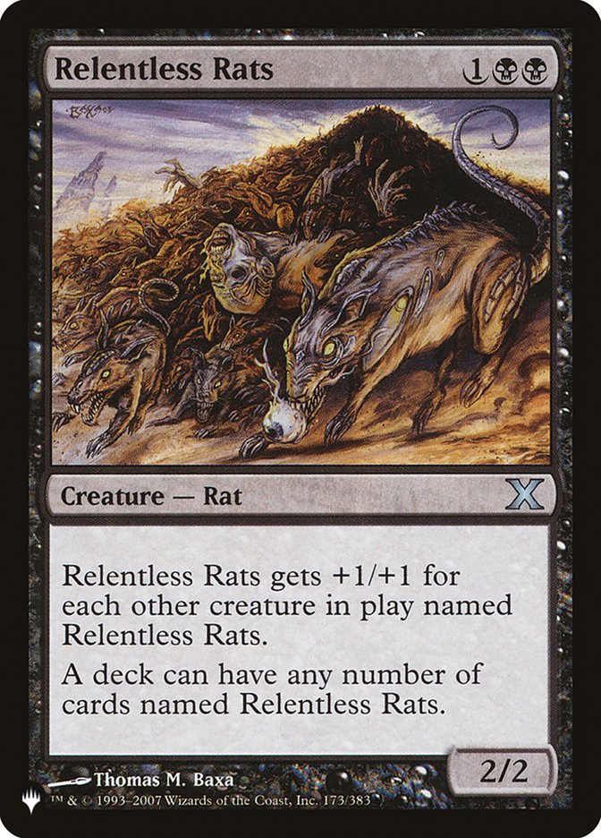 Relentless Rats - The List (PLIST)