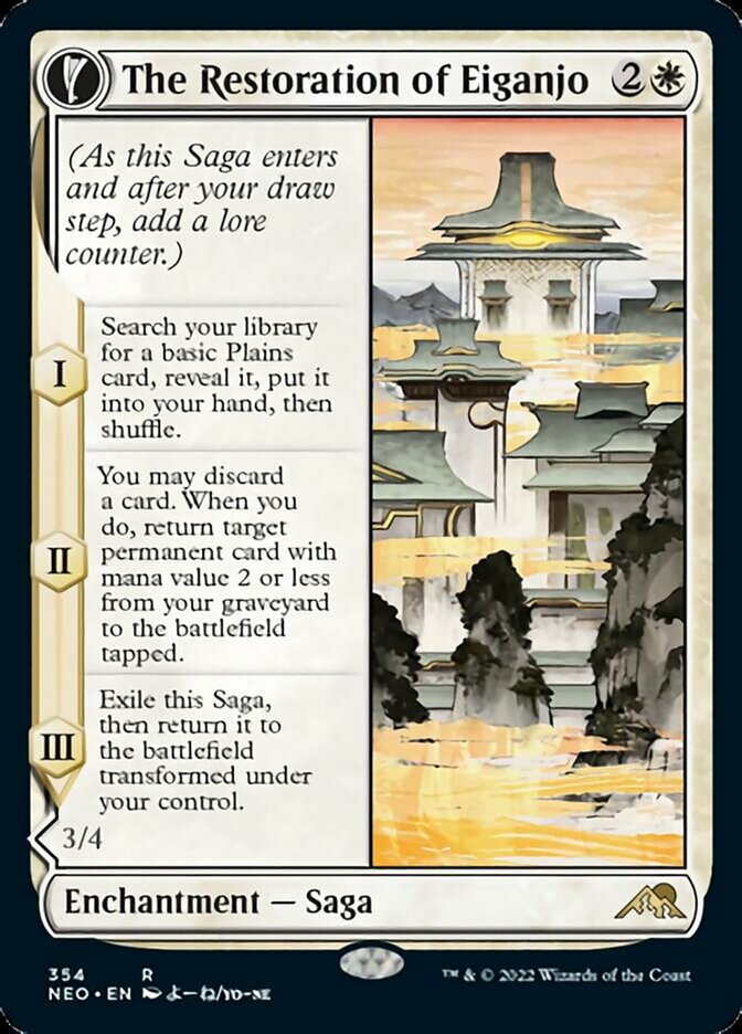 The Restoration of Eiganjo // Architect of Restoration - [Showcase] Kamigawa: Neon Dynasty (NEO)