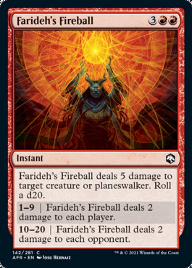 Farideh's Fireball - [Foil] Adventures in the Forgotten Realms (AFR)
