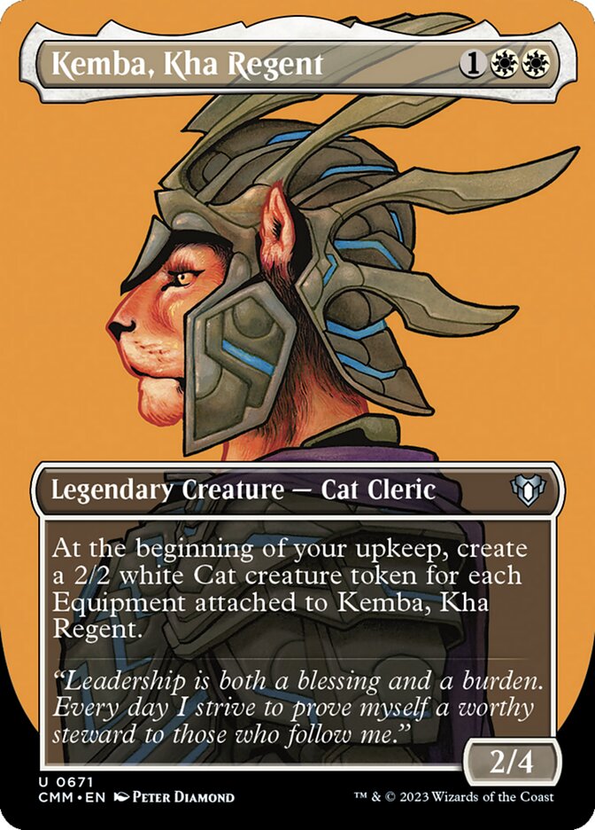 Kemba, Kha Regent - [Foil, Borderless] Commander Masters (CMM)