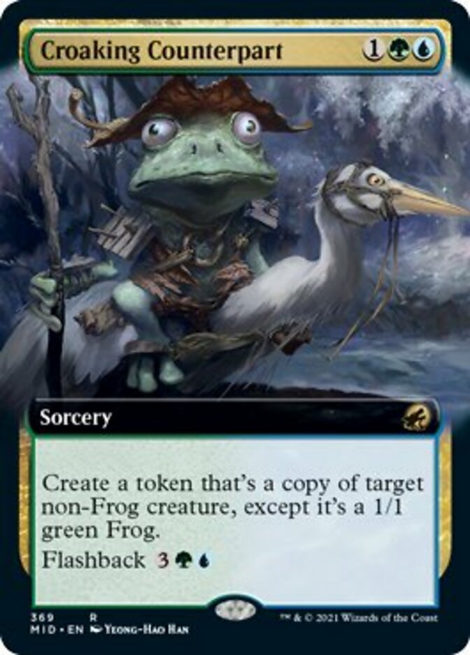 Croaking Counterpart - [Foil, Extended Art] Innistrad: Midnight Hunt (MID)