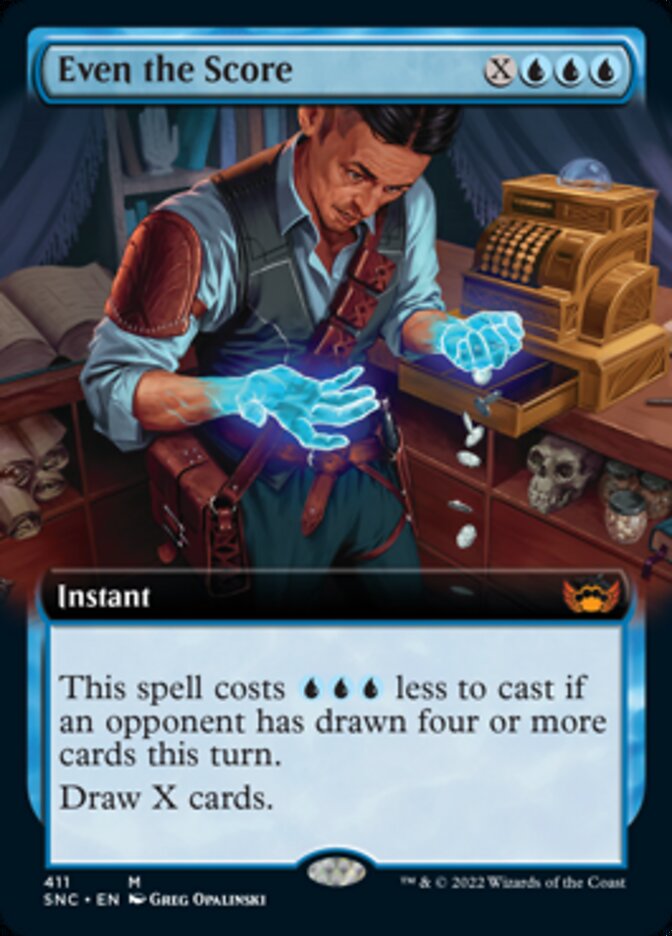 Even the Score - [Foil, Extended Art] Streets of New Capenna (SNC)