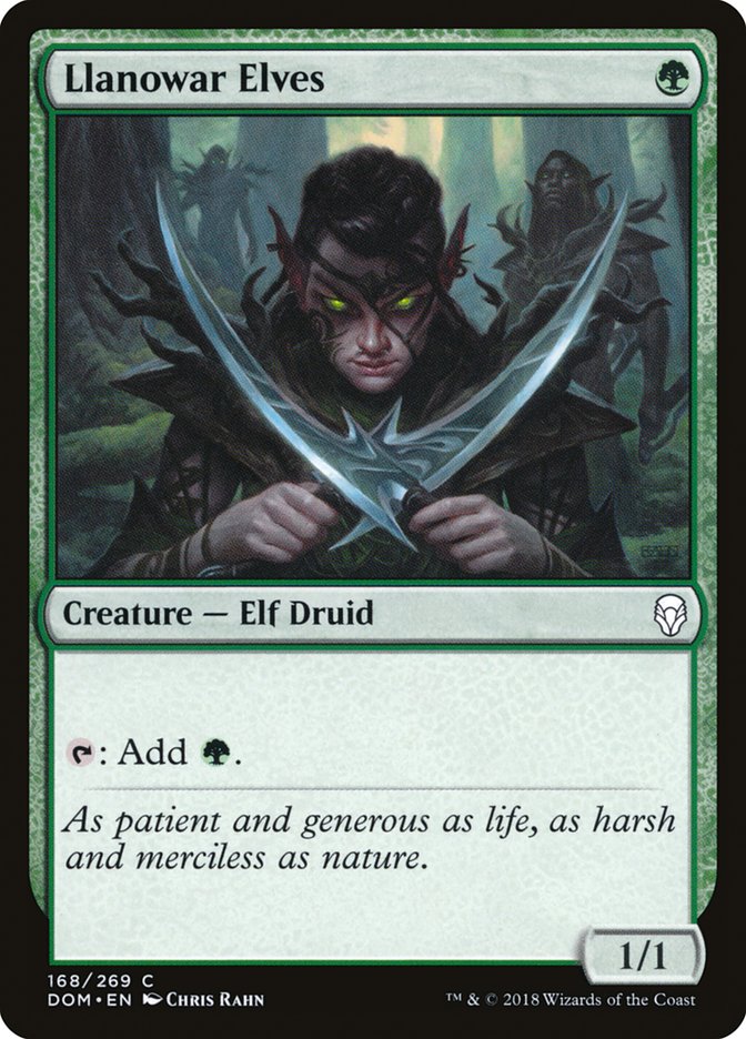 Llanowar Elves - [Foil] Dominaria (DOM)