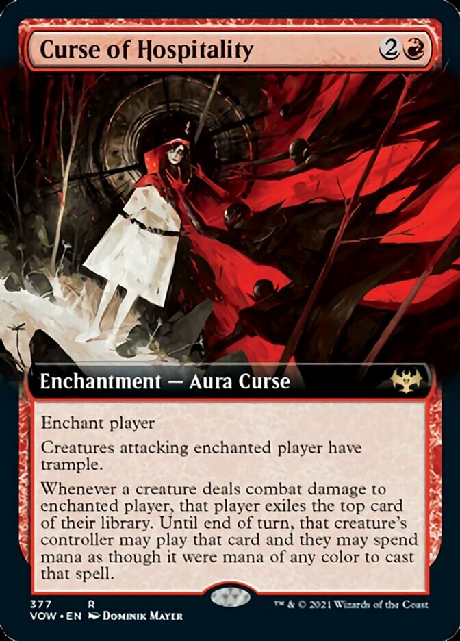 Curse of Hospitality - [Extended Art] Innistrad: Crimson Vow (VOW)