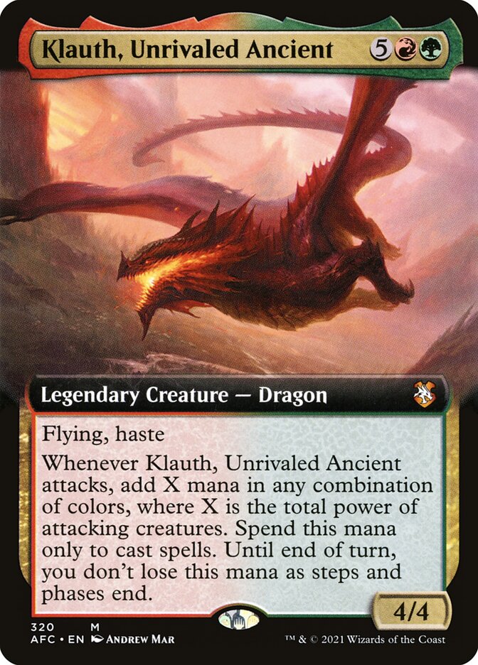 Klauth, Unrivaled Ancient - [Extended Art] Forgotten Realms Commander (AFC)