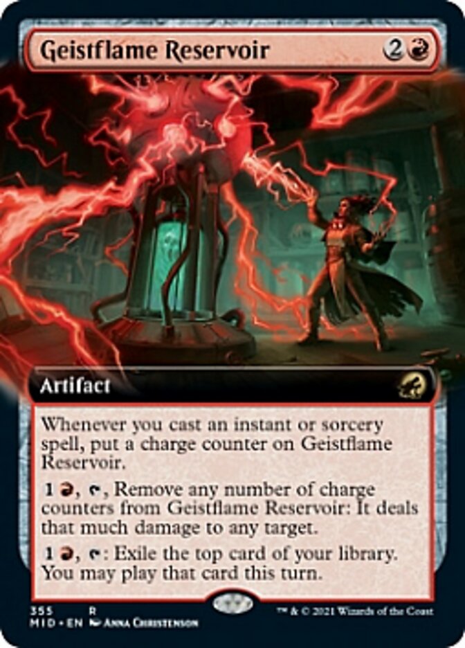 Geistflame Reservoir - [Foil, Extended Art] Innistrad: Midnight Hunt (MID)