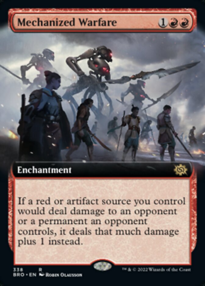 Mechanized Warfare - [Foil, Extended Art] The Brothers' War (BRO)