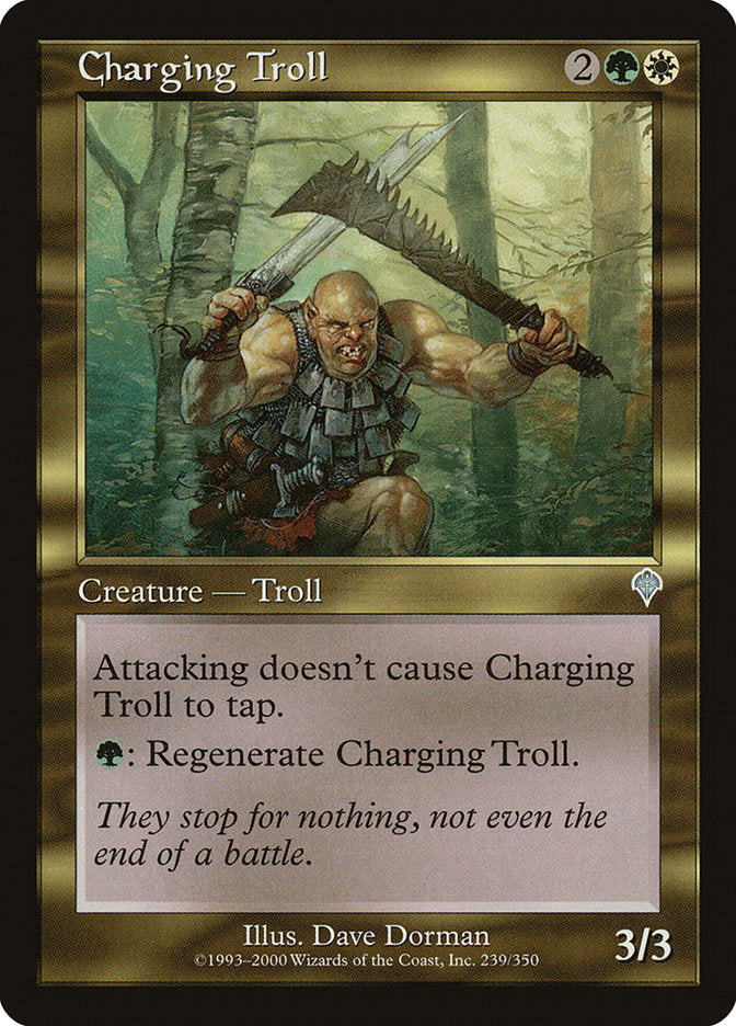 Charging Troll - [Foil, Retro Frame] Invasion (INV)