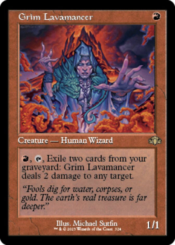 Grim Lavamancer - [Retro Frame] Dominaria Remastered (DMR)