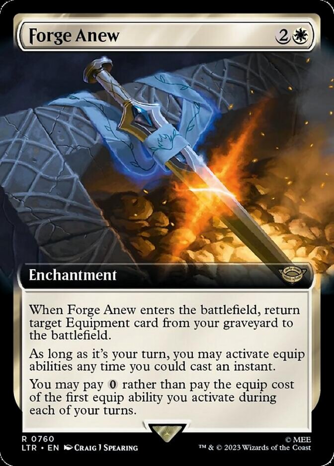 Forge Anew - [Surge Foil, Extended Art] The Lord of the Rings: Tales of Middle-earth (LTR)