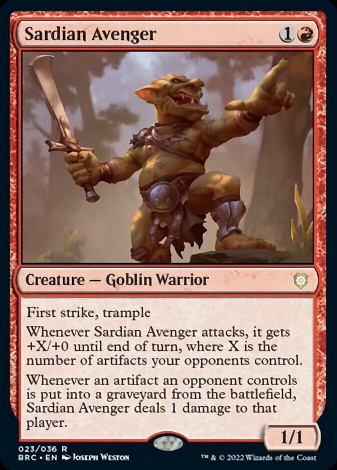 Sardian Avenger - [Foil] The Brothers' War Commander (BRC)
